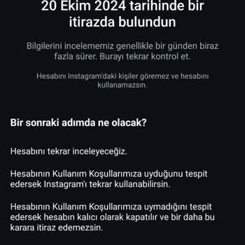 Uzun Süredir Kullandığım Hesabım Haksız Yere Kısıtlandı: Instagram'dan Acil Çözüm Bekliyorum