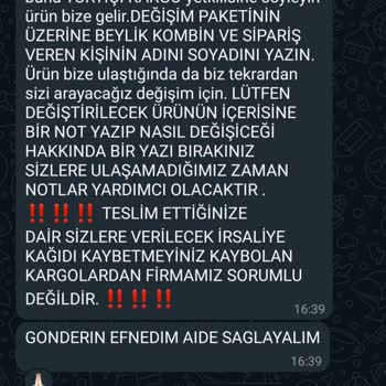 Yanlış Ve Eksik Ürün Gönderen Sayfa, İade Yapmıyor