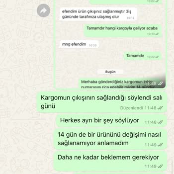 Yanlış Bilgilendirme Ve Geciken Kargo Sorunu