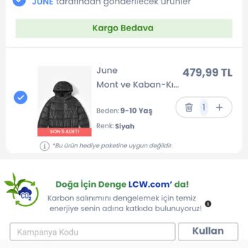 İndirim Kodu Uygulama Sorunu