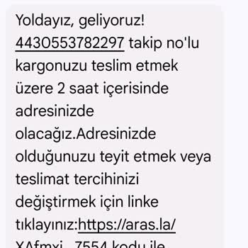 Aras Kargo'nun Yanıltıcı Teslimat Mesajı Ve İletişim Eksikliği