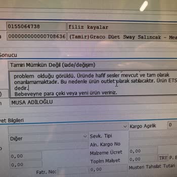 Ebebek'te Ürün Ve Müşteri Hizmetleri Sorunu