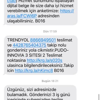 Aras Kargo'nun Gel Al Noktasında Teslimat Sorunu