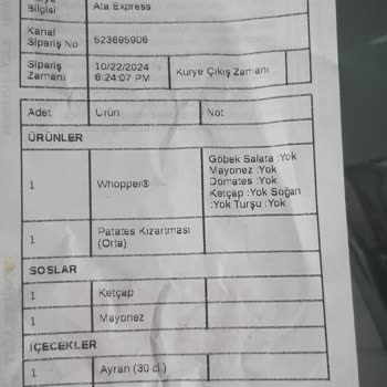 Yanlış Sipariş Teslimatı Ve Sürekli Hatalar