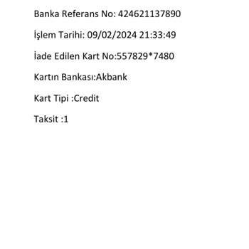 İptal Edilen Siparişin İadesi Hala Yapılmadı!