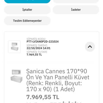 Epttavm'de Tekrar Tekrar İptal Edilen Siparişler