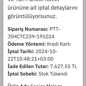 Epttavm'de Tekrar Tekrar İptal Edilen Siparişler