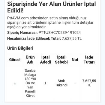 Epttavm'de Tekrar Tekrar İptal Edilen Siparişler