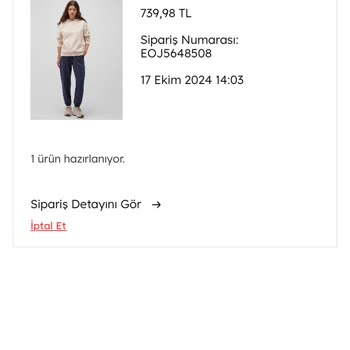 Siparişim Neden Hala Hazırlanıyor?