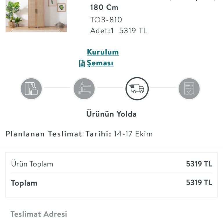 Vivense'den Alınan Ürünün Teslimat Sorunu Ve İade Talebi