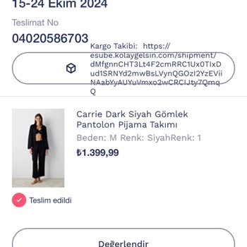 Penti'den Aldığım Pijama İlk Kullanımda Deliklerle Geldi