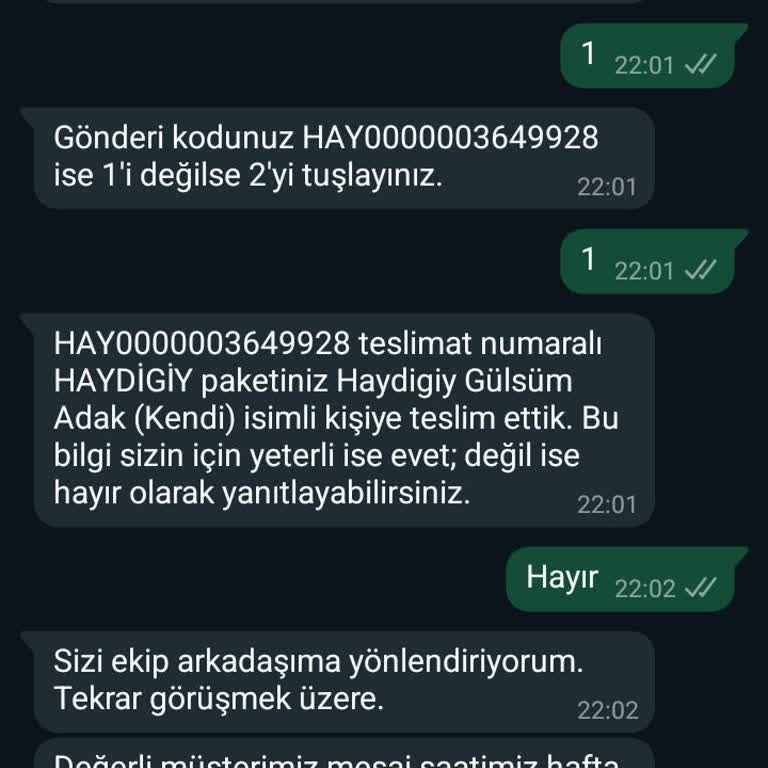 Sipariş Karmaşası Ve Yetersiz Bilgilendirme