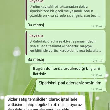 Reydeko Halı Siparişi: Gecikme Ve İptal Sorunları