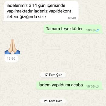 Butik Ponçik'ten Ücret İadesi Kabusu