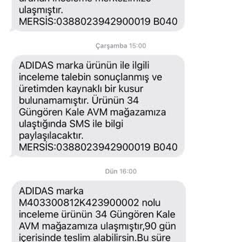Adidas Ayakkabının 3 Ayda Filelerinin Delinmesi