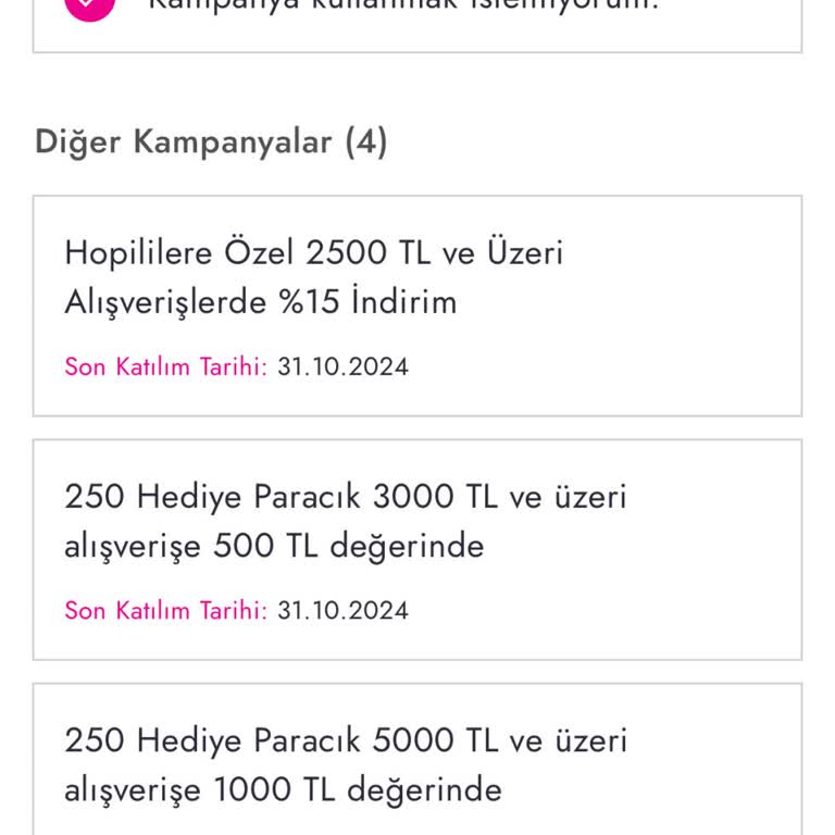 Boyner Online Alışverişte Kampanya Seçim Sorunu