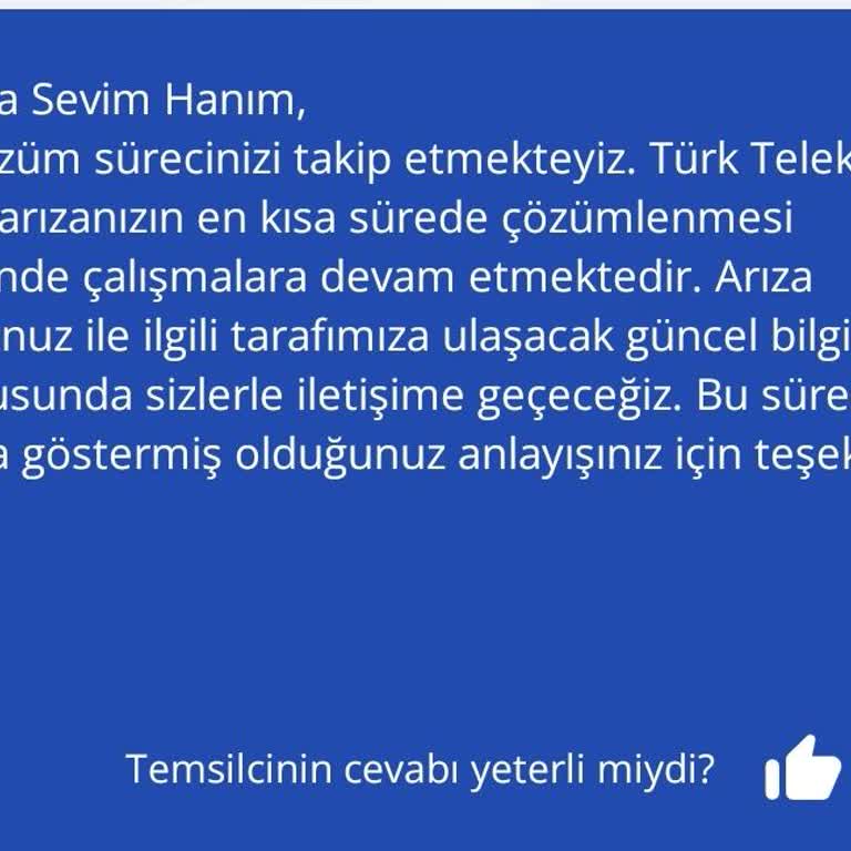 Türk Telekom Saha Ekiplerinin Yetersiz Hizmeti