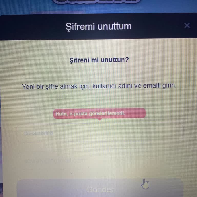 Hesap Erişim Sorunu: Kullanıcı Bulunamıyor