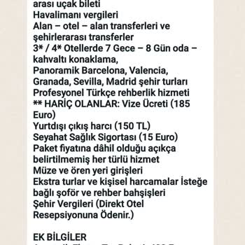 İspanya Turu Mağduriyeti Ve Geri Ödeme Sorunu