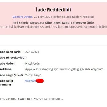 Kusurlu Asus Laptop Ve N11 İade Süreci Hayal Kırıklığı