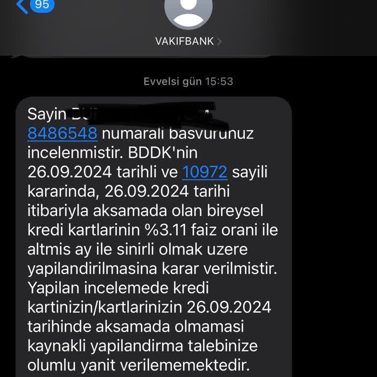 VakıfBank'ın Yapılandırma Kararını Uygulamaması