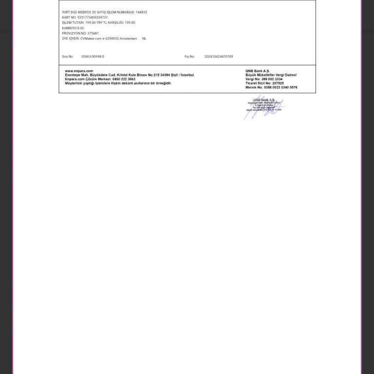CV Maker Üyelik Ücreti Hakkında Bilgilendirme Eksikliği Ve İade Talebi
