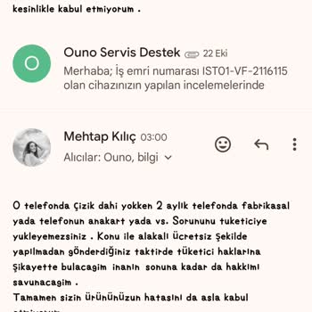 Vodafone'dan Aldığım Telefonun Garanti Sorunları