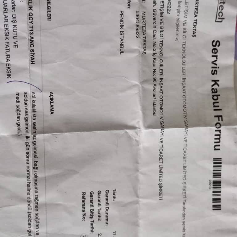 Qcy T13 Kulaklıkta Ses Dengesizliği Sorunu