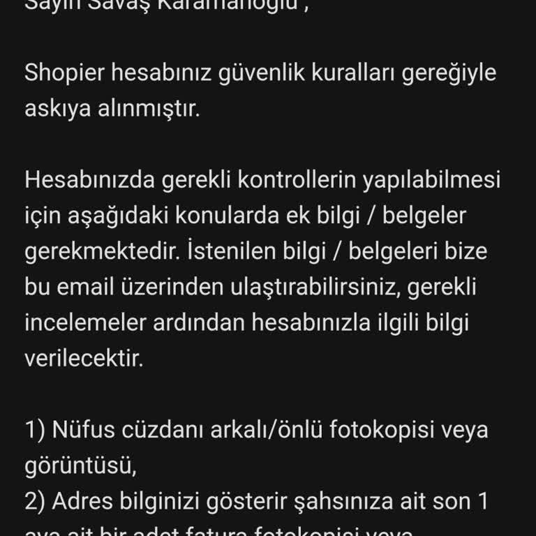 Shopier'de Beklenmedik Üyelik İptali Ve Ödeme Sorunu