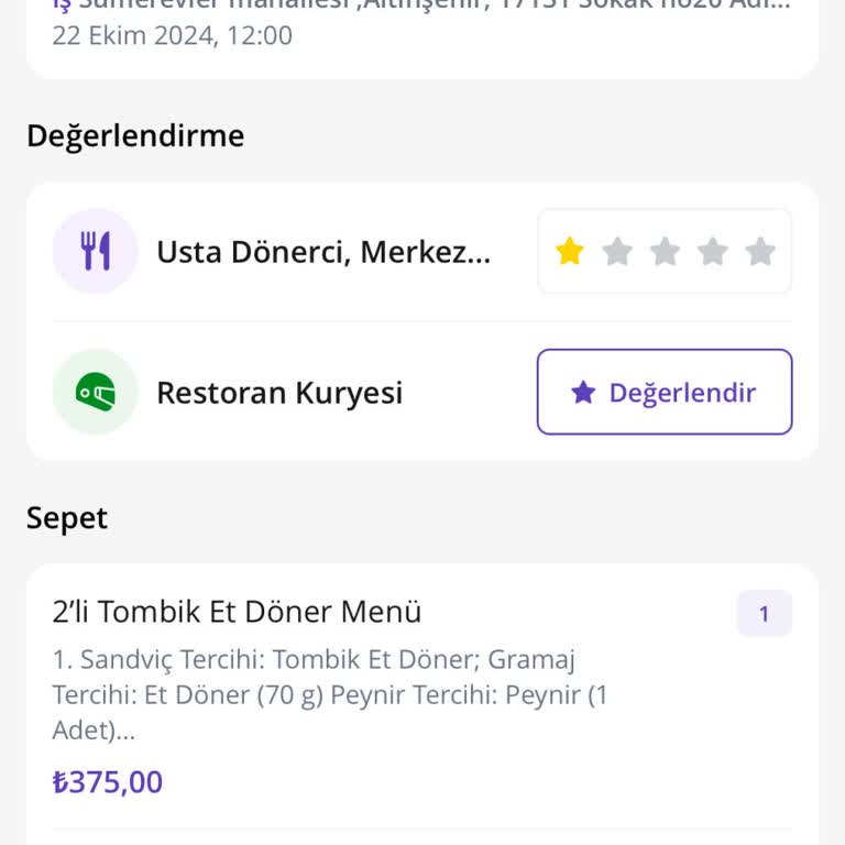 Sipariş Gecikmesi Ve İletişim Sorunları