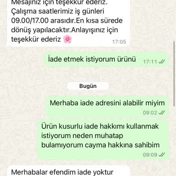 Yanlış Renk Ve İade Sorunu