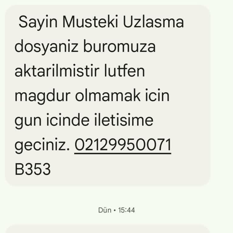 Yanıltıcı Mesajlarla Mağduriyet Tehdidi