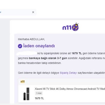 Geciken İade Ücreti: N11 Canlı Destek Yetersizliği