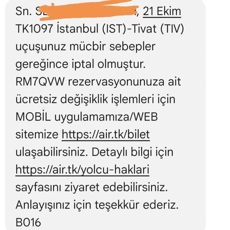 THY'nin İptal Edilen Uçuşu Ve Yaşanan Mağduriyet