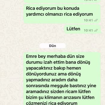 Arçelik Servisinden Yetersiz Hizmet Ve İletişim Sorunları