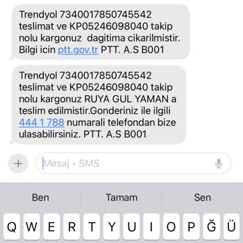 PTT Kargo'nun Kaybolan Kargosu Ve Yanlış Teslimat
