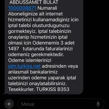 İnternet Aboneliği İptalinde Yaşanan Sorunlar