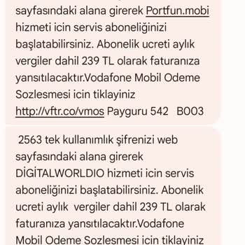 Vodafone Pay Abonelik Sorunu Ve Haksız Ücretlendirme