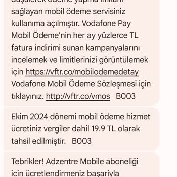 Vodafone Pay Abonelik Sorunu Ve Haksız Ücretlendirme