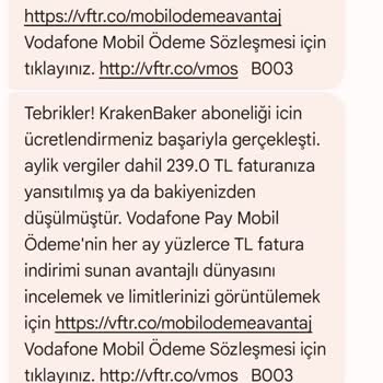 Vodafone Pay Abonelik Sorunu Ve Haksız Ücretlendirme