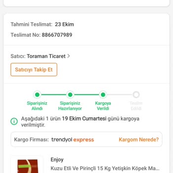 Teslimat Sorunu Ve Yetersiz Müşteri Hizmeti