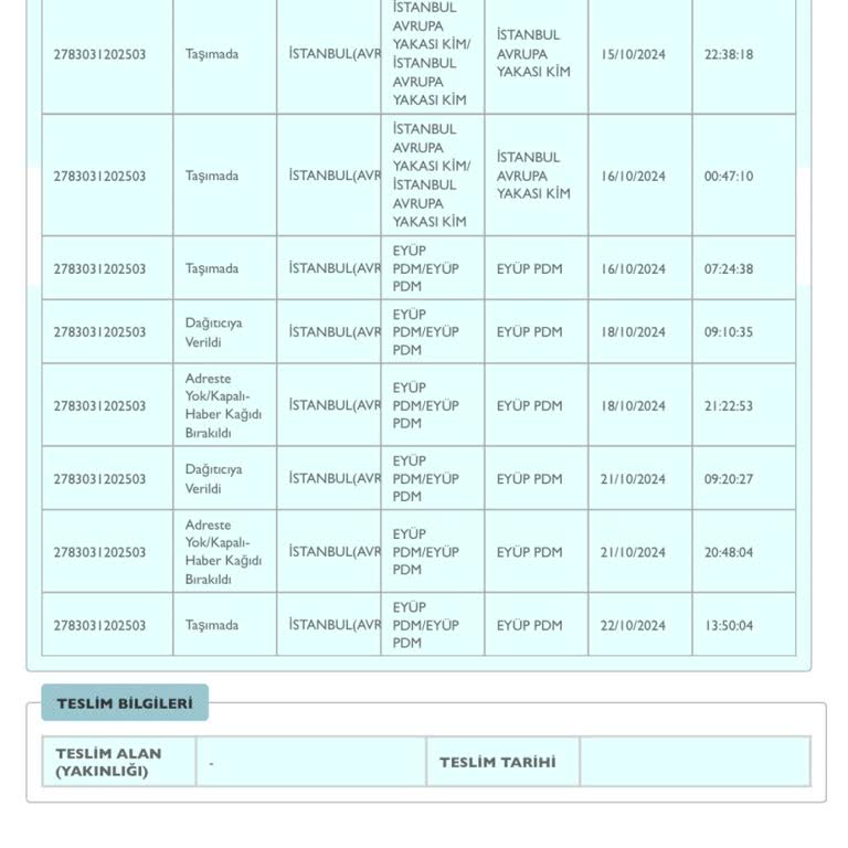 PTT Kargo'nun Teslimat Sorunu Ve Müşteri Mağduriyeti