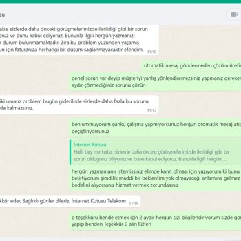Sürekli Sorunlar Ve Çözüm Üretmeyen Hizmet
