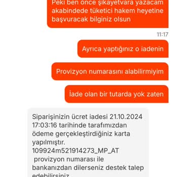 Eksik Sipariş Ve Yetersiz Müşteri Hizmeti