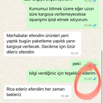 Kedi Kumu Siparişimde Gecikme Ve İletişim Sorunları