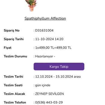 Teslim Edilmeyen Çiçek Ve Yetersiz Müşteri Hizmetleri