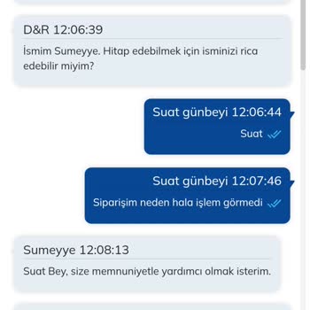 D&R Sipariş İptali Ve Gecikme Sorunu