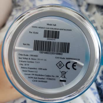 Vestel Blender'da Eksik Parça Şoku