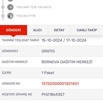Kargomsende Ve Gratis'ten Teslim Edilmeyen Sipariş Sorunu