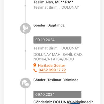 Yanlış Takip Numarası Ve Geciken Sipariş